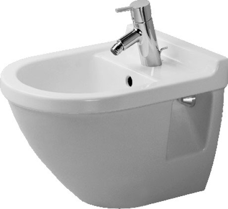 Биде Starck 3 36х48 см, подвесное, без крышки