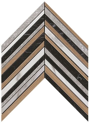 ROMA DIAMOND SPINATO GRES MOSAICO (fNJO) 25,5x29,5 Неглазурованный керамогранит