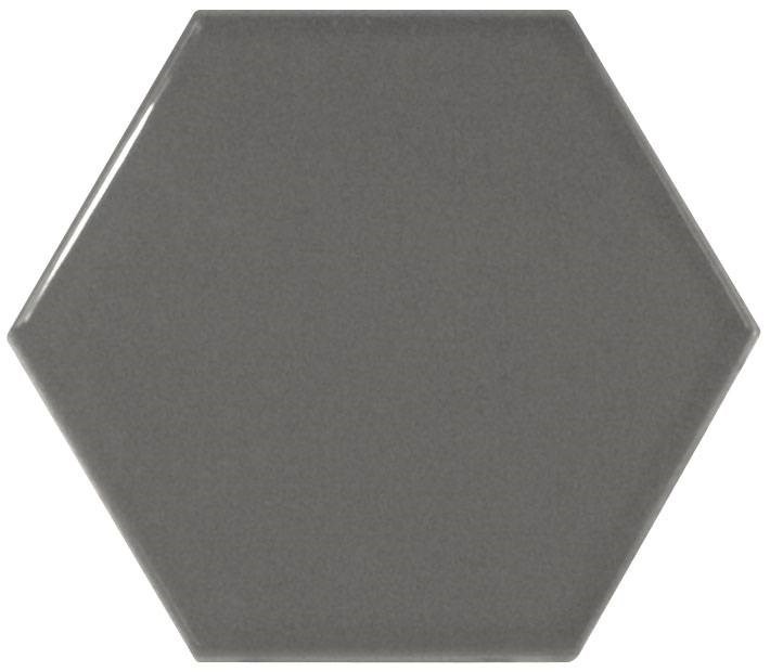Керамическая плитка 21913 Scale Hexagon Dark Grey 12,4x10,7