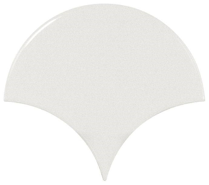 Керамическая плитка 21968 Scale Fan White 10,6x12