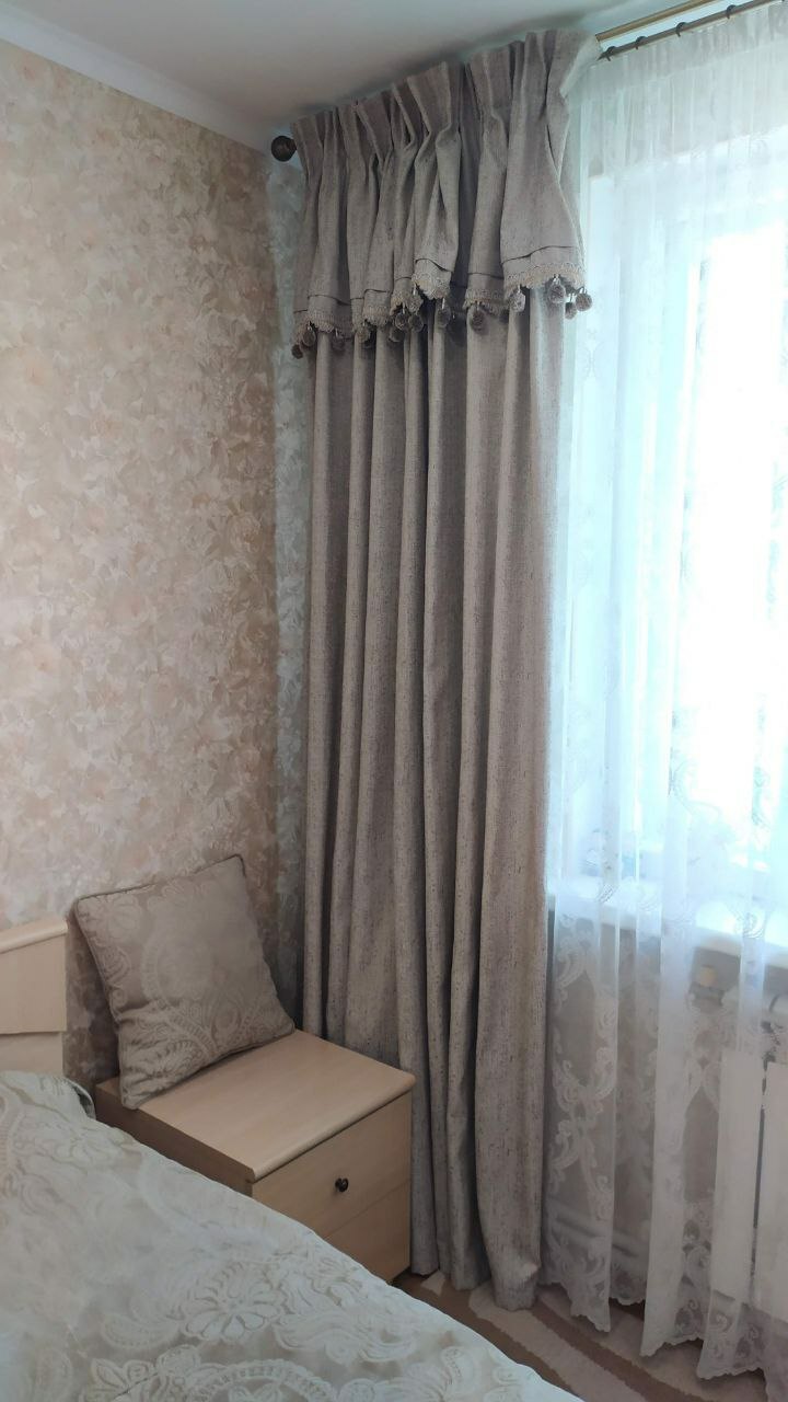 Портьеры с отделкой бахромой