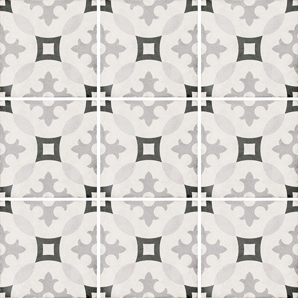 Керамическая плитка 24417 Art Nouveau Karlsplatz Grey 20x20