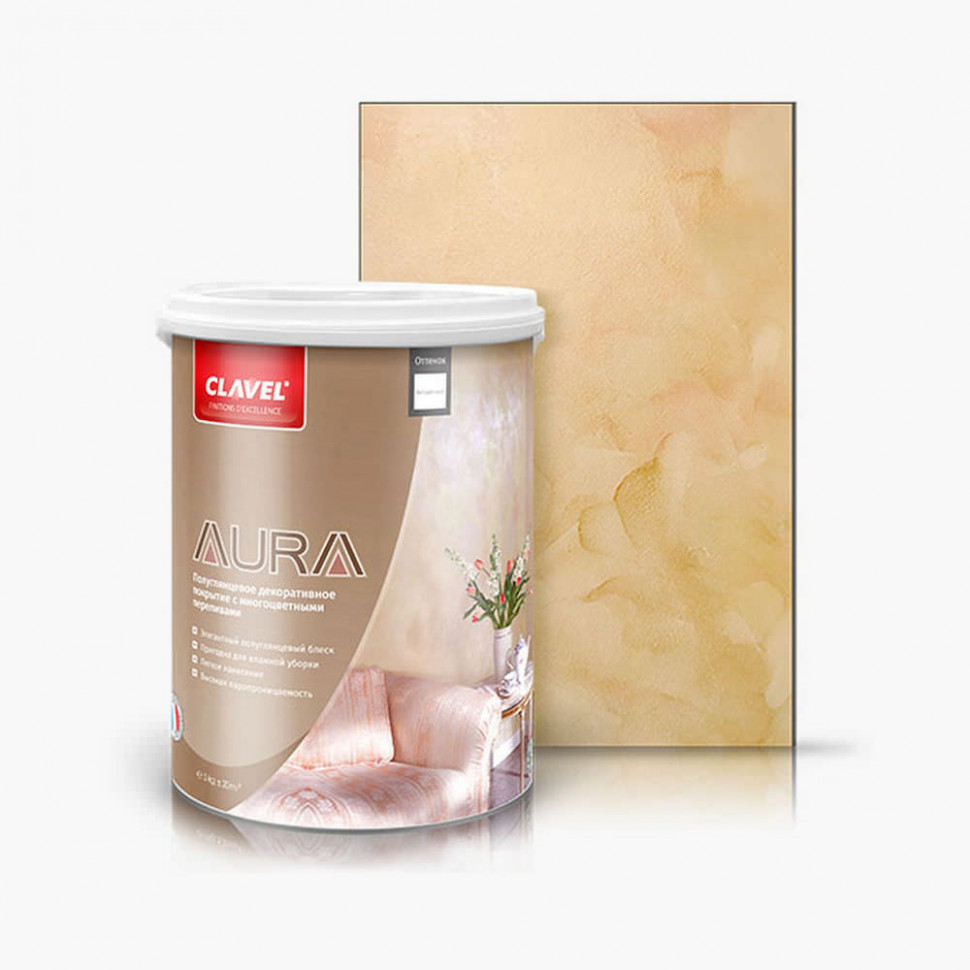 Декоративная краска Clavel «Aura» 5 кг