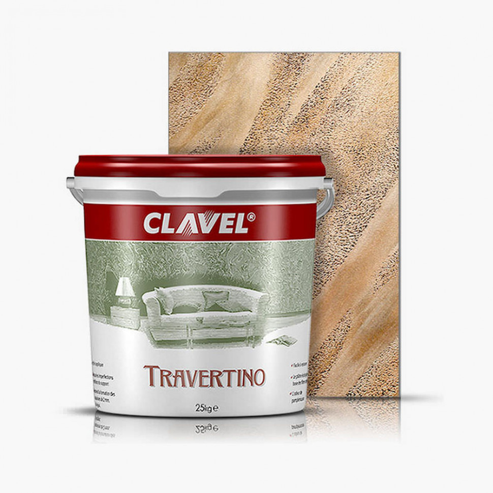 Декоративная штукатурка Clavel «Travertino» 25 кг