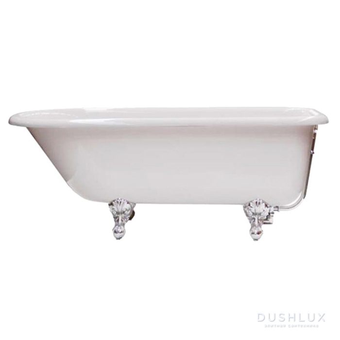 KNIEF ROLL TOP XL Ванна 170x70x60см., на ножках хром, без слива-перелива, цвет: белый