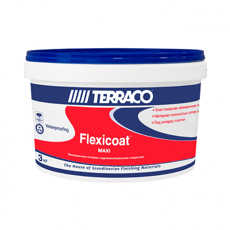 Гидроизоляционное покрытие Terraco «Flexicoat Maxi» 3 кг