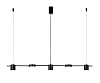 Люстра Карин черный w120*8,5 h200 Led 3*6W+2*10W (4000K)
