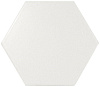 Керамическая плитка 21767 Scale Hexagon White Matt 12,4x10,7