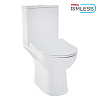 Унитаз компакт безободковый GURAL Tria Slim с Soft Close TR24KLZ01-SL&TR02RZV01