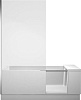 Ванна из материала DuraSolid Shower + Bath 170х75 см, зеркальное стекло, угол слева