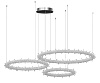 Подвес Лиам хром d40+60+80 h120 Led 113W (4000K) диммируемый с пультом ДУ