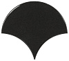 Керамическая плитка 21967 Scale Fan Black 10,6x12