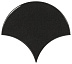 Керамическая плитка 21967 Scale Fan Black 10,6x12 Керамическая плитка 21967 Scale Fan Black 10,6x12