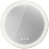 Зеркало Happy D.2 Plus 70х70 см, декор radial s, с подсветкой, с подогревом