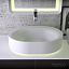 KNIEF Moon Раковина 55х45х16 см, без отв., с LED подсветкой, накладная, цвет: белый матовый KNIEF Moon Раковина 55х45х16 см, без отв., с LED подсветкой, накладная, цвет: белый матовый