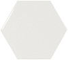 Керамическая плитка 21911 Scale Hexagon White 12,4x10,7