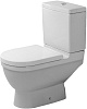 Унитаз-компакт Starck 3 36х65,5 см, 6/3 л, вертикальный выпуск, боковая подводка, без сиденья