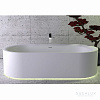 KNIEF Moon Ванна 190x90x50см., отдельностоящая, c встроенной LED подсветкой ,с слив переливом, цвет: белый матовый