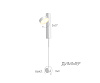 Бра Винетта белый d10 h90 Led 9W (4000K)