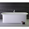 KNIEF Glam Ванна 170х80x55см., со слив переливом, цвет: белый матовый